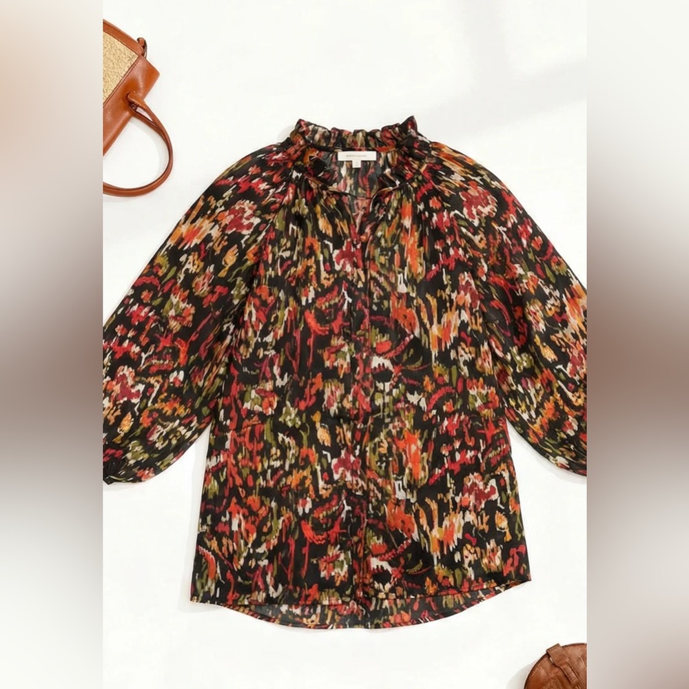 First Love Colorful Patterned Blouse - Picture 2 of 7